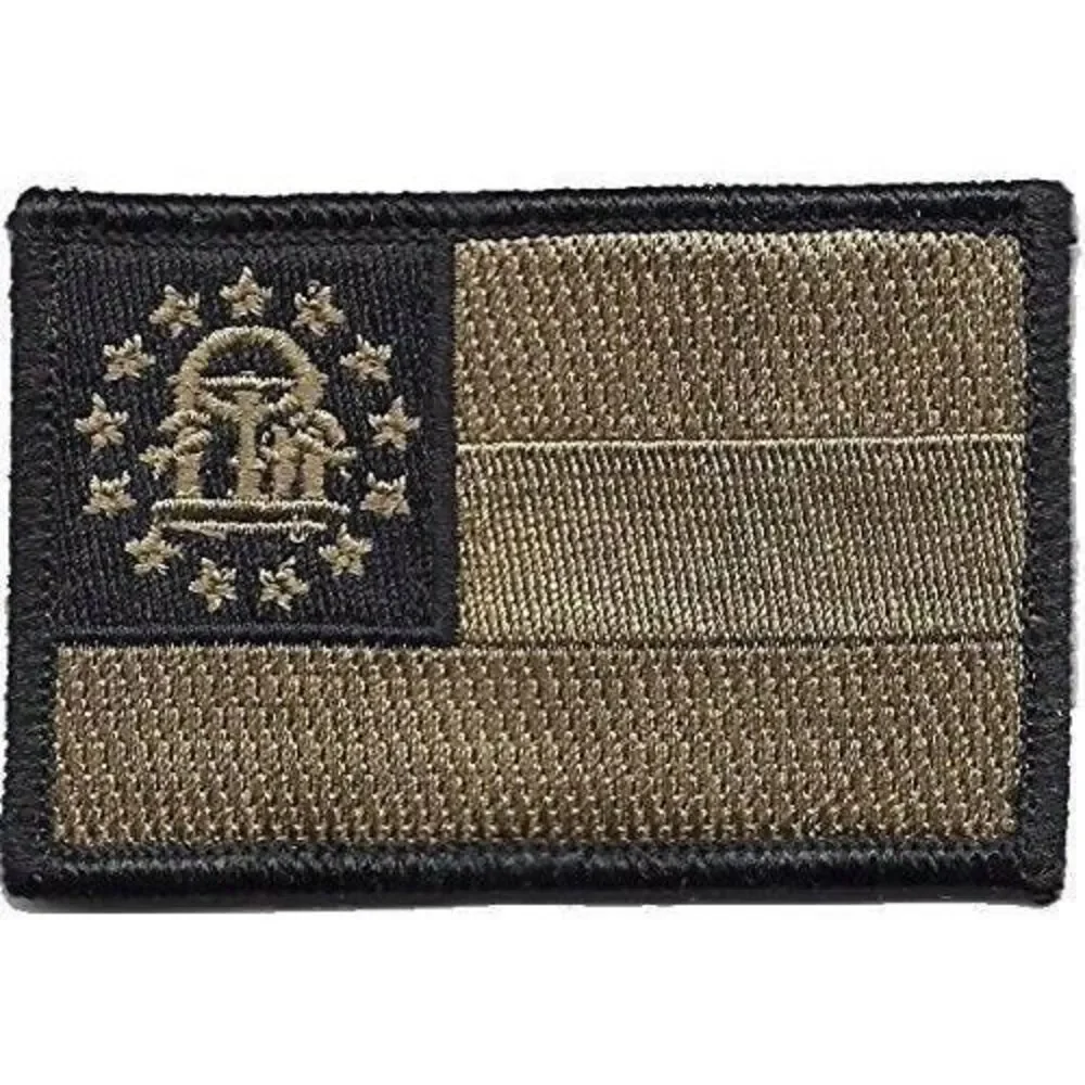 BuckUp Tactical Morale Patch Hook Georgia Atlanta State Patches 3x2